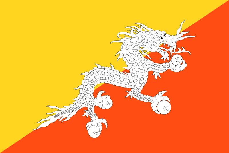 National Flag of Bhutan